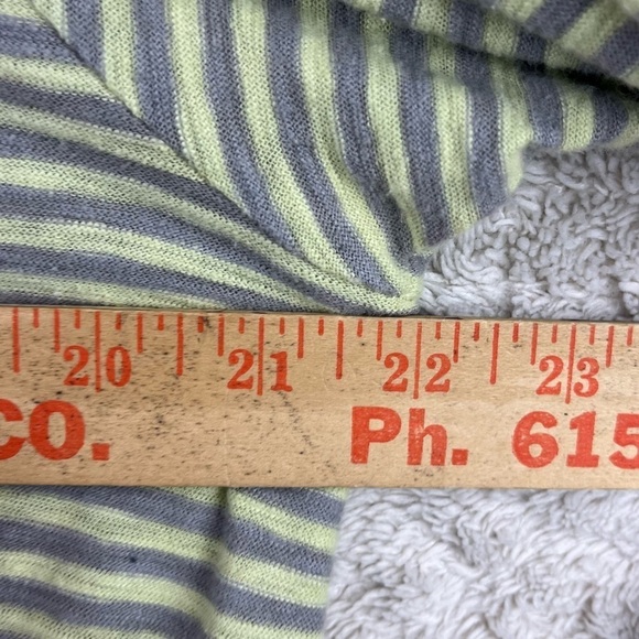 CUT LOOSE Linen Tunic Striped Top Large - Picture 13 of 14